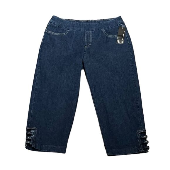 NWT N Touch Women’s Denim Crop Jeans, Size 6P - Picture 1 of 10